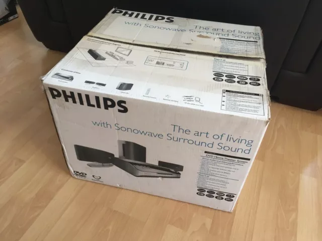 Philips HTS 6510 HDMI DVD Home Theatre System - Box, Accessories (read descrip)