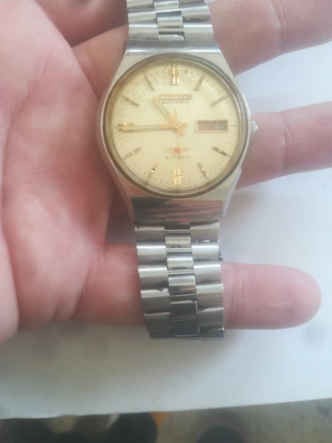 VINTAGE CITIZEN AUTOMATIC EAGLE 7 21 JEWELS P 8200 watch working working 43.33 PicClick