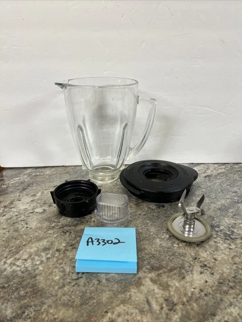 Oster Blender Pro 500 Glass 6 Cup Replacement Blender Jar Lid Blade Cap 148381