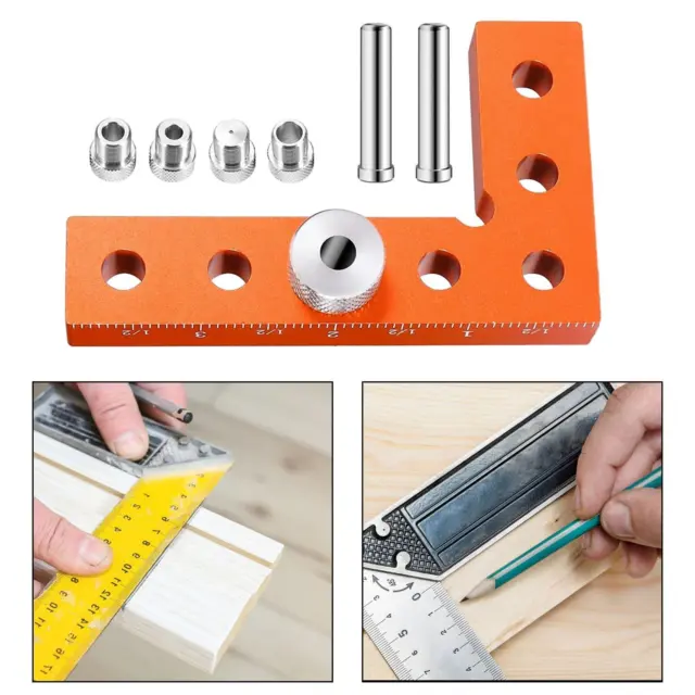 Small Square Center Aluminum Alloy Professional Woodworking Tool
