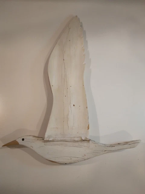 Vintage Mobile 20 Inch Wingspan Wood Seagull