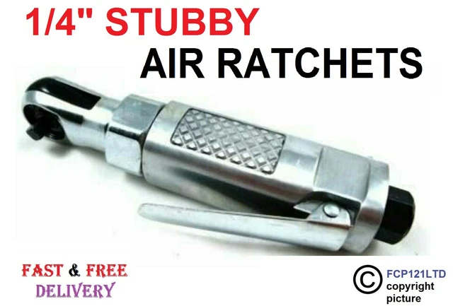 Toolzone New 1/4"  Professional Driver Compact Stubby Air Ratchet