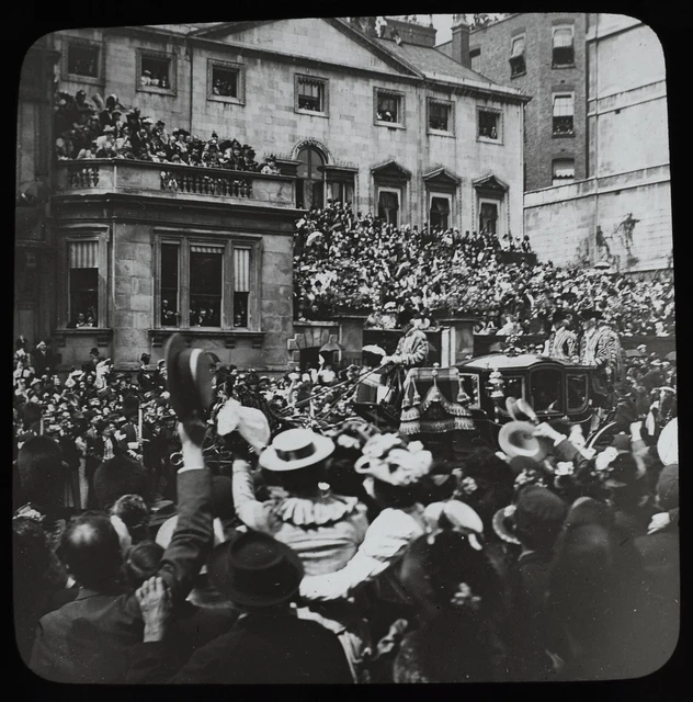 WEDDING OF KING GEORGE V THE DUKES CARRIAGE NO2 1893 Magic Lantern Slide PHOTO