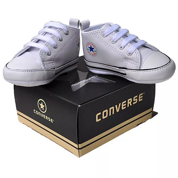 Converse EU 19 UK 3 Baby Chucks Chuck First Star Weiß Sneaker Lauflernschuhe