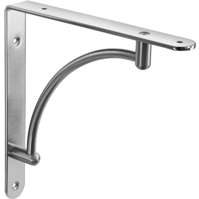 Vestiaires Console Mur d'étagère Inox Optique 40 KG Manteau de Argent