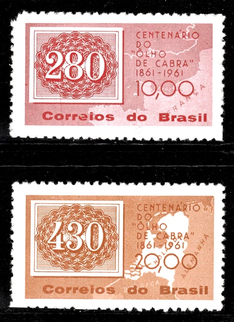 Brasilien 1007-08 **, 100 Jahre Briefmarken Katzenaugen , postfrisch