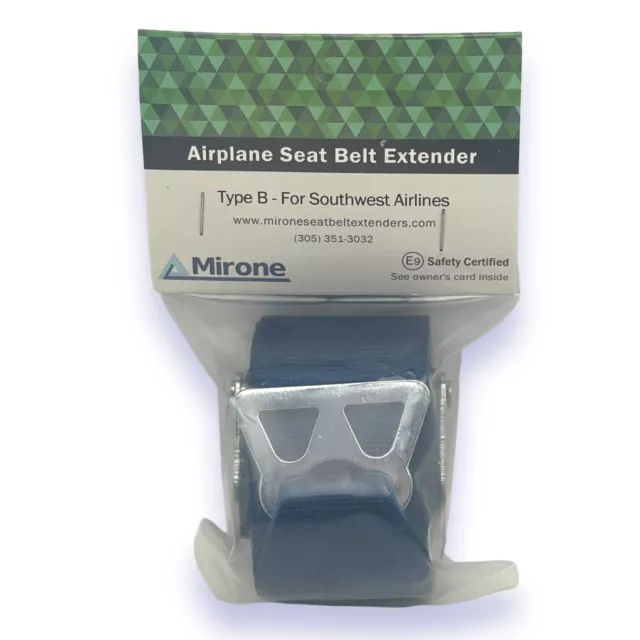 Mirone Airplane Seat Belt Extender for Southwest Airlines | Type-B | BRAND NEW!
