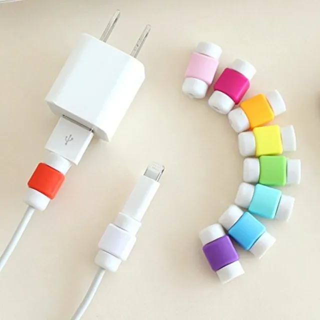 10Pcs Protective Charging Charger Cable Protector Cord Saver for Apple products