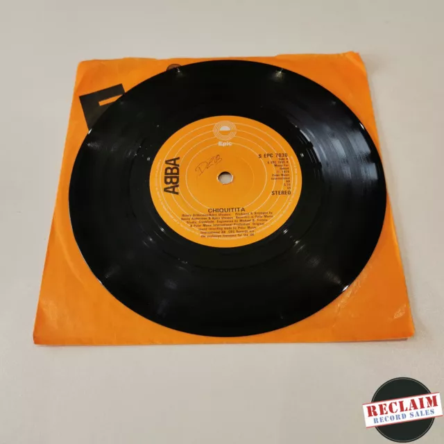 abba chiquitita 7" vinyl record very good condition