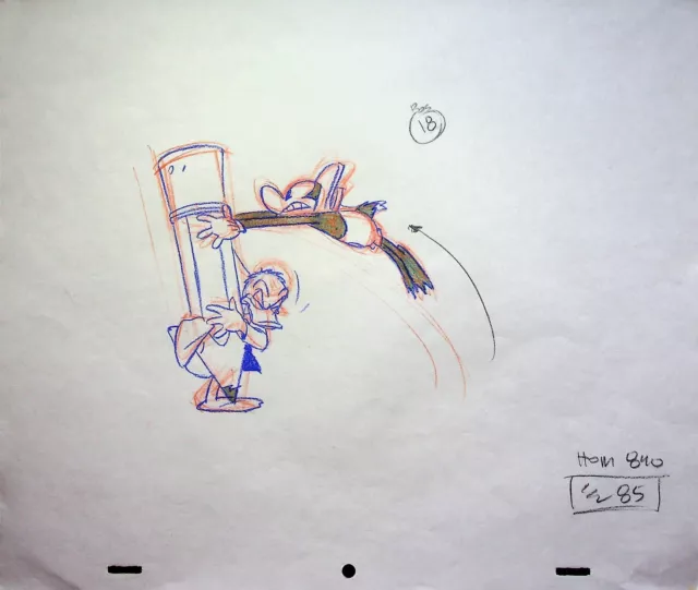 House of Mouse 2001 DONALD DUCK Production  Romy Garcia Hand Drawn Pencil Art