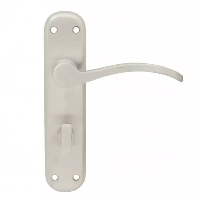 Pavtom Door Handle Lolita Lever Privacy Solid Brass Cast Satin Chrome 170x40mm 8