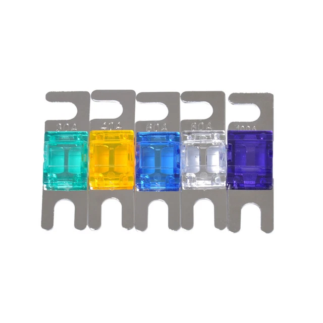 5 Pcs Fusible Anl Mini-fusible Fusibles À Lame De Rechange Automobiles Changer