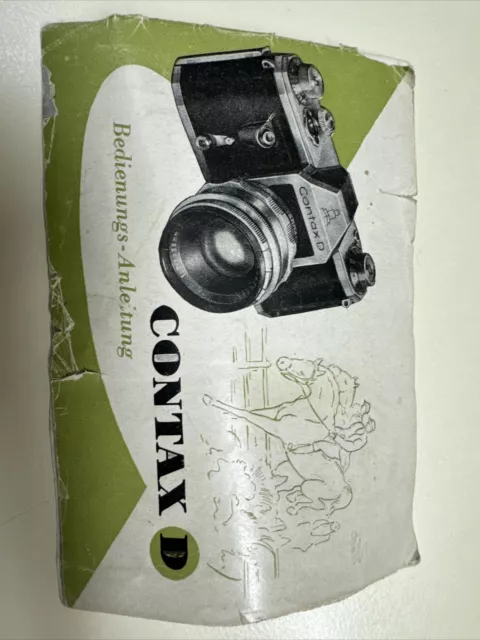 Contax D Bedienungsanleitung