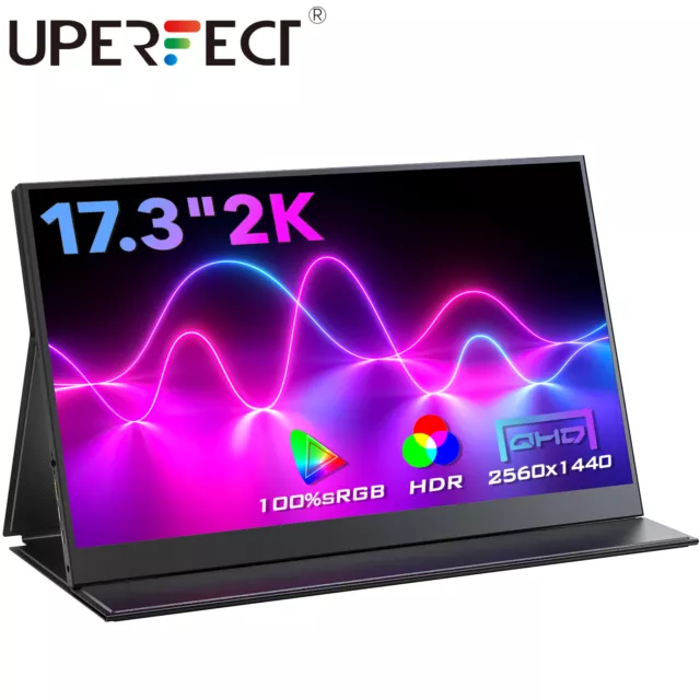 Monitor 2K UPERFECT 17.3" Bildschirm 2560*1440 Portable Display Gaming Monitor