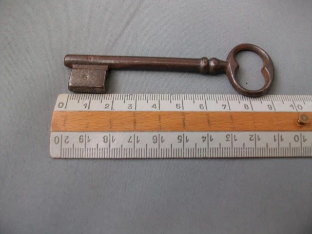 Ancienne Clé De Serrure Française N°19 – Fer Forgé, Déco Maison Vintage, état Neuf
