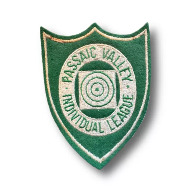 Vintage Passaic Valley NJ Individual Shooters League Patch (Extremely Rare)