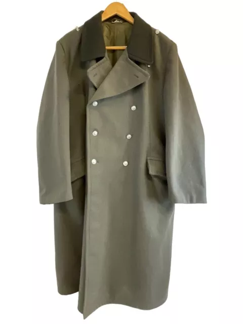 East German Wool Greatcoat Jacket Size 46 Chest