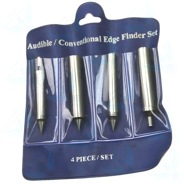 Edge Finder Center Finder Set da 4 pezzi Singola/doppia estremità Wiggler...