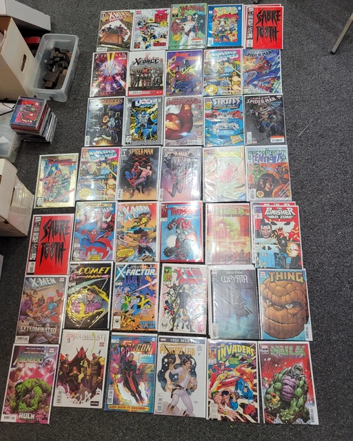 Comic Lot Of 44 Marvel #1 Issue Carnage Venom Punisher Sabertooth X-force Keys