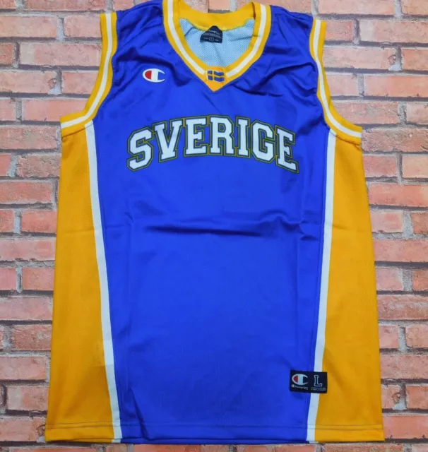 Trikot Maillot Trägerhemd Basketball Sport Schweden Sverige Größe L
