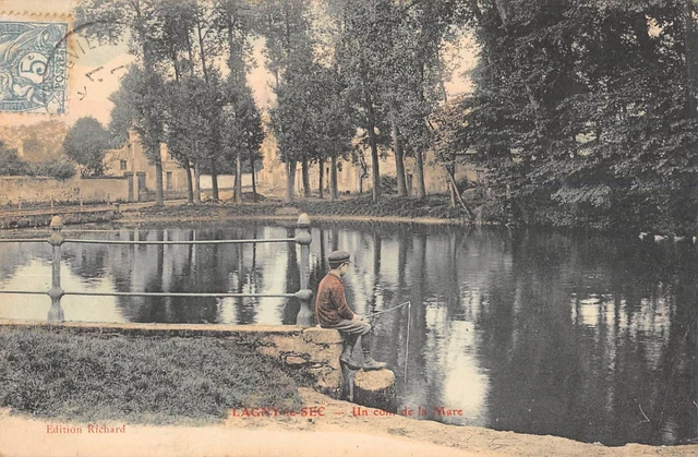 Cpa 60 Lagny Le Sec / Un Coin De La Mare