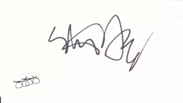 STEPHEN DORFF Signed 3x5 Index Card Actor/Blade JSA Sticker