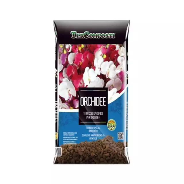 Terriccio Specifico Orchidee Lt 10 Biologico Con Corteccia Selezionata E Torba