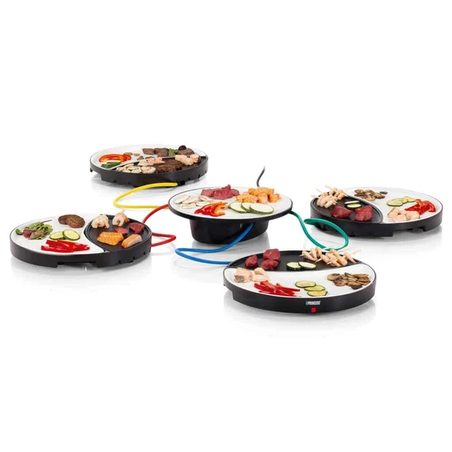 Princess Tischgrill 4-Personen 1000W Keramik Elektrogrill Teppanyaki Grill Princ