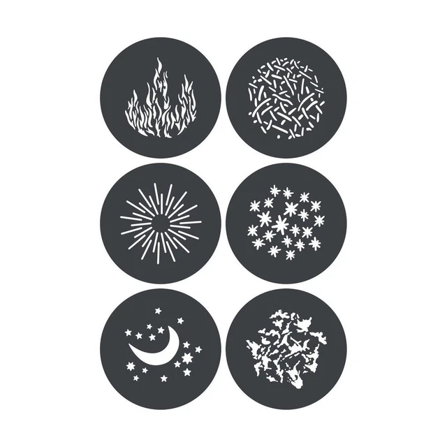 Godox GP-GS2 Gobo Set for MG1200Bi Spotlight Mount (6-Pack)