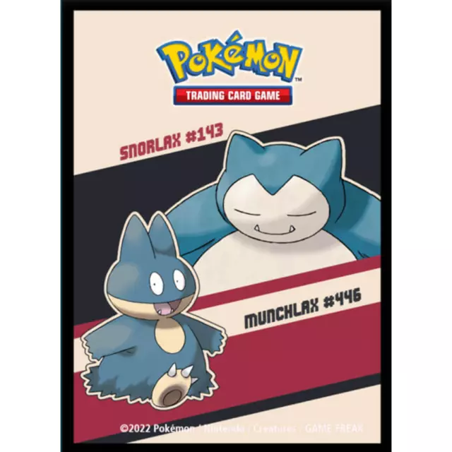 Snorlax & Munchlax | Pokemon Ultra Pro Card Game Sleeve Deck Protector (2022)