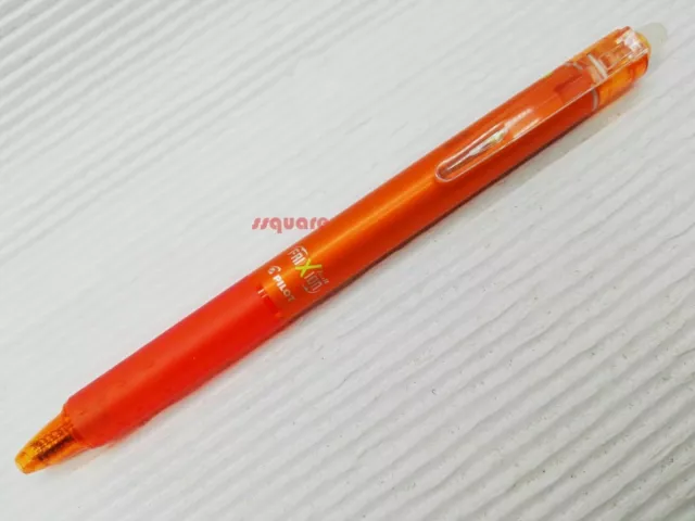 5 x Pilot FriXion LFBK-23EF Ball Knock 0.5mm Erasable Rollerball Gel Pen, Orange