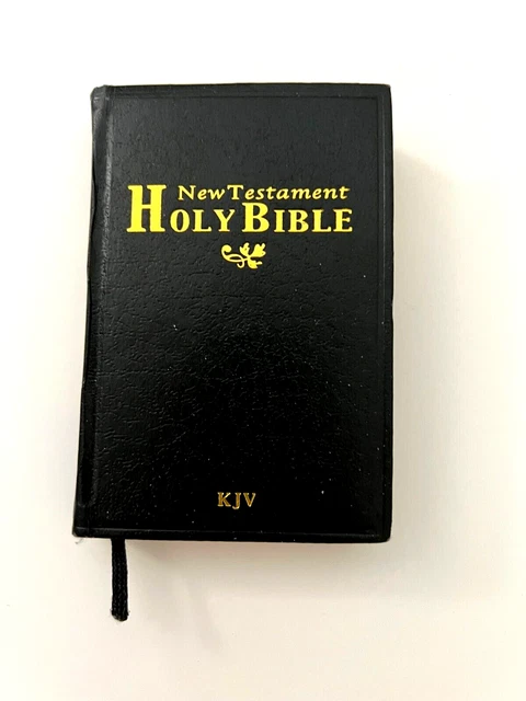 Holy Bible New Testament KJV Pocket Size Red Letter Edition Black