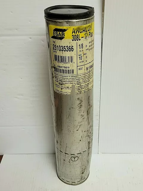 New 10Lbs Esab Welding Electrode 308L-17 1/8X14
