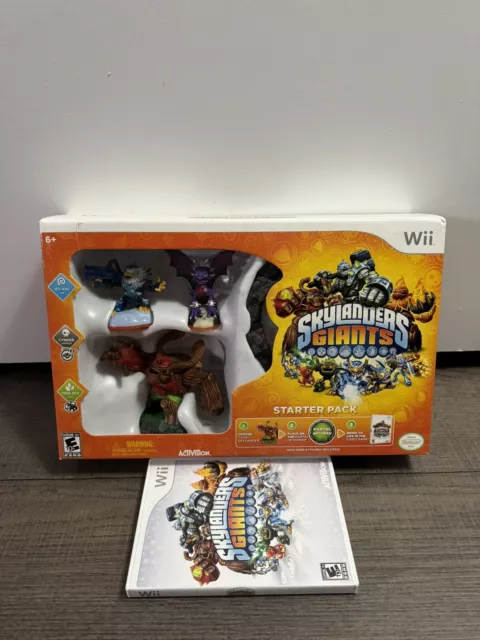 Nintendo Wii Skylanders Giants Starter Pack Jet-Vac Cynder Tree Rex Brand New