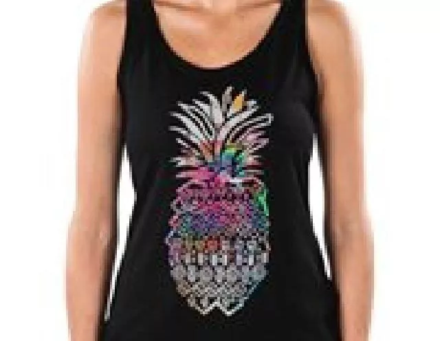 Element Pineapple Knit Top (M) Black