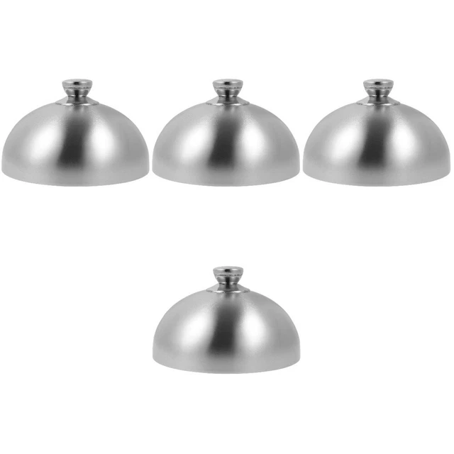 4x Food Serving Cover Dome Plate Cover Cake Plate Cover Cloche Dome Cover