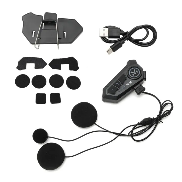 Headset Helm Bluetooth Kopfhörer Lautsprecher Player Universal Für Motorrad #