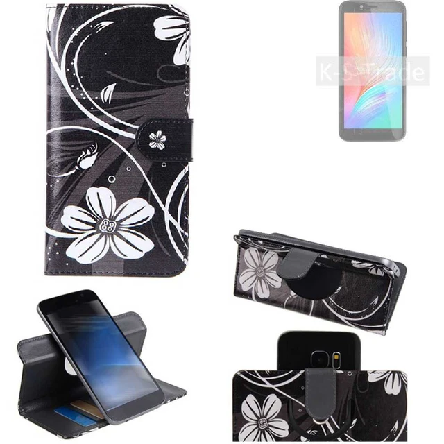 Coque Portefeuille Flip Cover Pour OnePlus One - Motif Fleurs - Cuir Artificiel - Neuf
