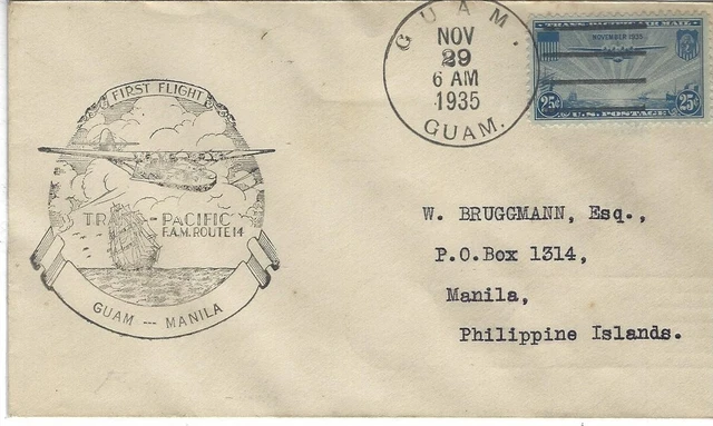 USA Lettre Clipper Trans-Pacific n° 7