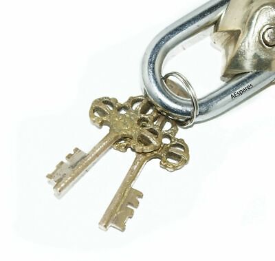 Vintage Antique Brass Fish Door Lock Lockpad + Keys Secret Lock Functional 3