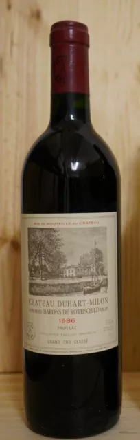 Château Duhart Milon Rothschild 1986, Grand Cru Classé - 87 Punkte Parker