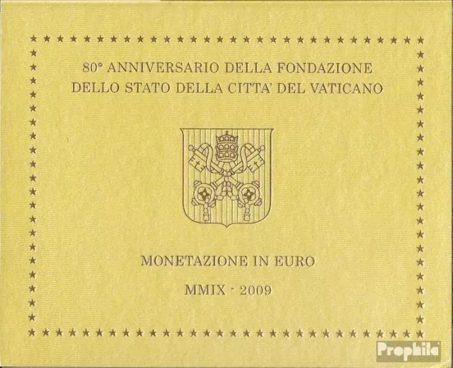 Vatikanstaat 2009 Stgl./unzirkuliert Amtlicher Kursmünzensatz 2009 Euro-Nachaufl