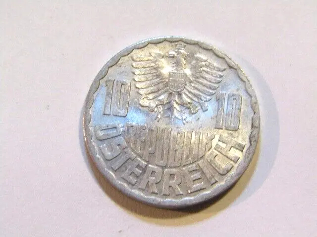Austria 1955 10 Groschen Coin 2