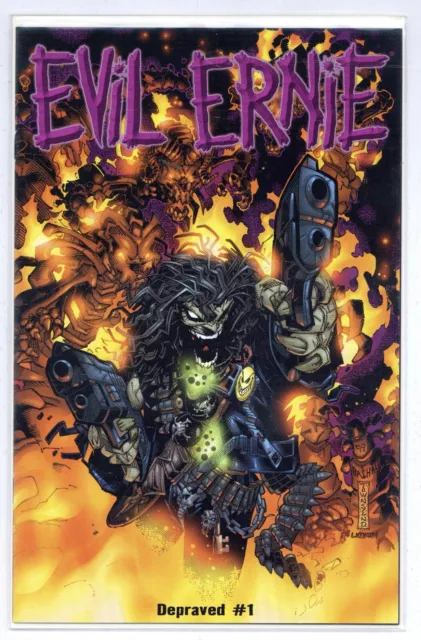 Evil Ernie Depraved #1 Dynamic Forces 1861/3000 SEALED w/COA 1999 Chaos! N032