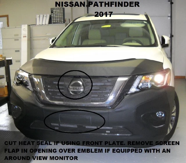 LeBra Front End Mask – 2009-2010 Nissan Murano, Black Leather Grain Vinyl, Custom Fit