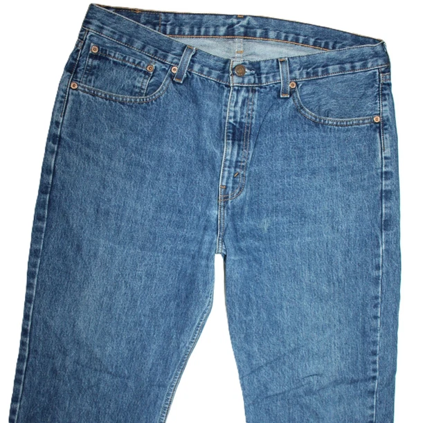 Jeans LEVI'S 501 Original Pour Hommes - Taille W36 L30, Noir, état Impeccable