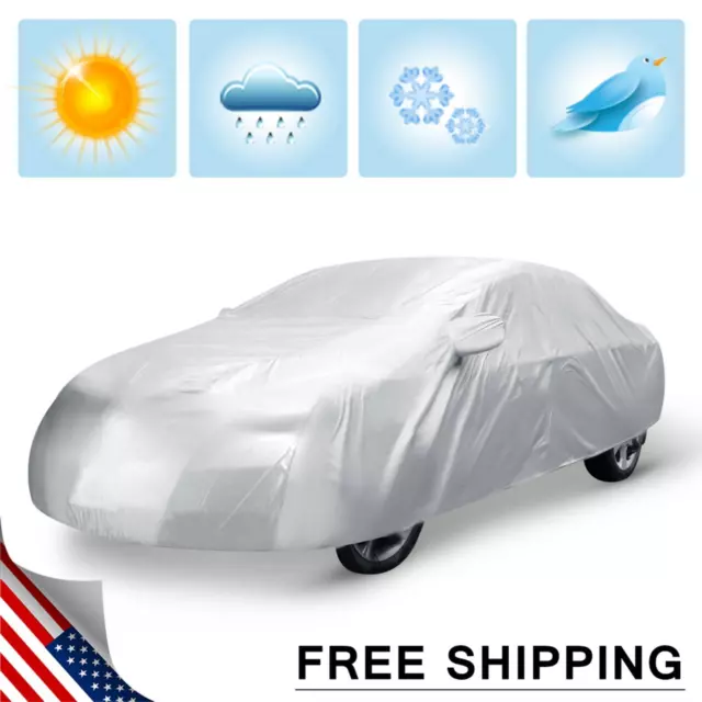 3XXL Waterproof Breathable Full Car Cover Sun Snow Dust Rain Resistant 530cm