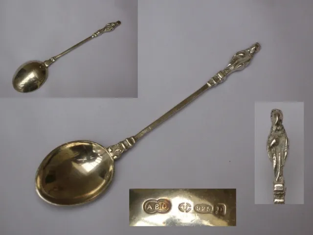 beautifully detailed Sterling Silver Apostle spoon London.