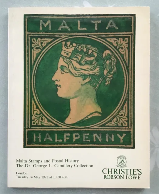 MALTA STAMPS & POSTAL HISTORY auction catalogue 1991 Christie’s Robson Lowe