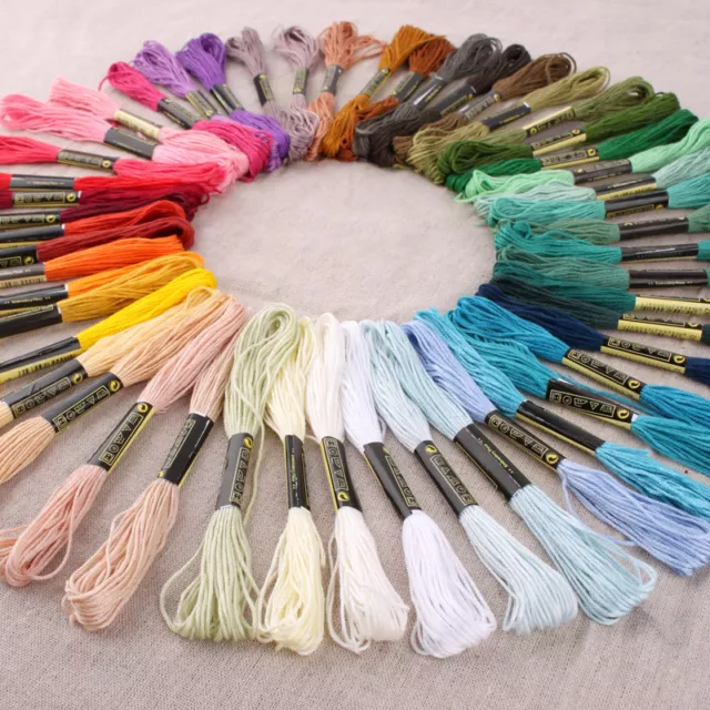 24Pcs/Lot Cotton Cross Floss Stitch Thread Embroidery Sewing Skeins Multi Colors 2